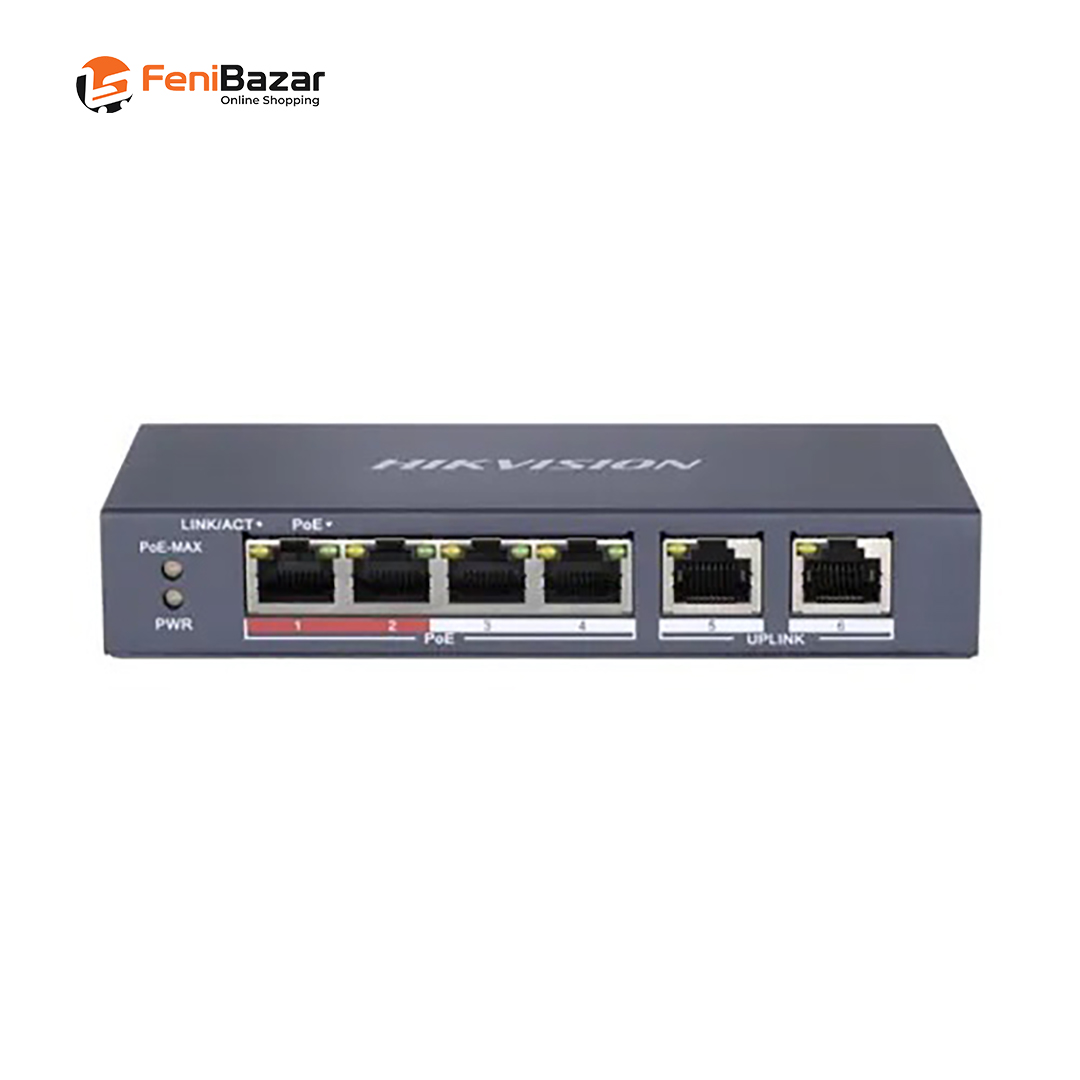 Hikvision DS-3E0106MP-E/M 4 Port Unmanaged PoE Switch