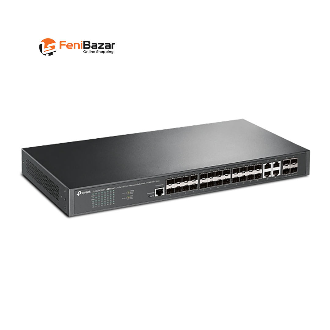 Tp-Link TL-SG3428XF JetStream 24-Port SFP L2+ Managed Switch with 4 10GE SFP+ Slots