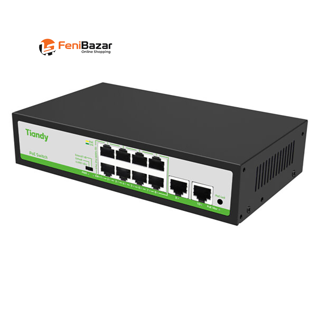 8CH PoE Switch with Giga Uplink Ports