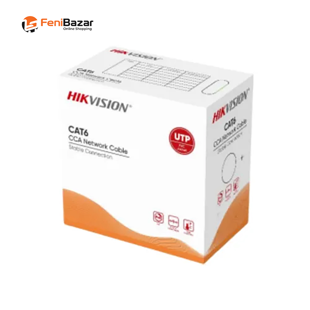 Hikvision DS-1LN6U-Z/CCA PVC 23AWG CCA Cat6 UTP Cable