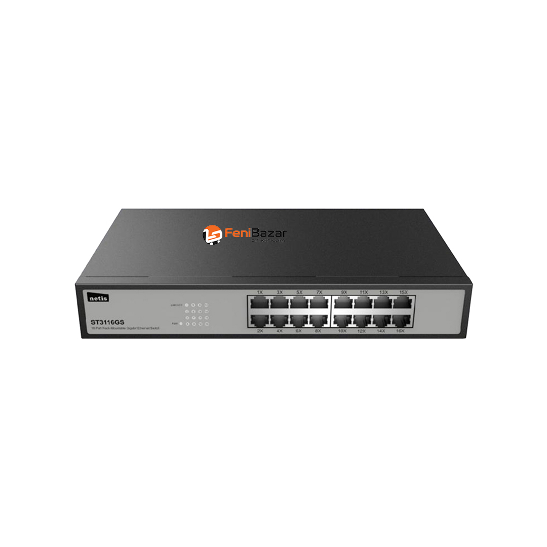 Netic ST3116GS 16 Port Gigabit Ethernet Switch