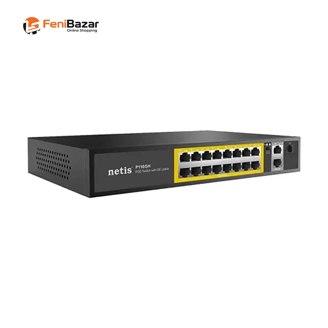 Netis P116GH 16-Port Unmanaged POE Switch